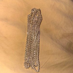 925 Sterling Silver Plated Chain 1m